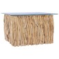 vidaXL Couchtisch mit Glasplatte 66x66x40 cm Massivholz Teak vidaXL Couchtisch mit Glasplatte 66x66x40 cm Massivholz Teak