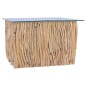 vidaXL Couchtisch mit Glasplatte 66x66x40 cm Massivholz Teak vidaXL Couchtisch mit Glasplatte 66x66x40 cm Massivholz Teak