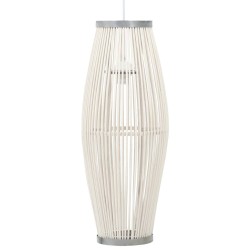 vidaXL Pendelleuchte Weiß Weide 40W 23×55 cm Oval E27