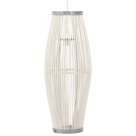 vidaXL Pendelleuchte Weiß Weide 40W 23×55 cm Oval E27