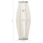 vidaXL Pendelleuchte Weiß Weide 40W 23×55 cm Oval E27 vidaXL Pendelleuchte Weiß Weide 40W 23×55 cm Oval E27