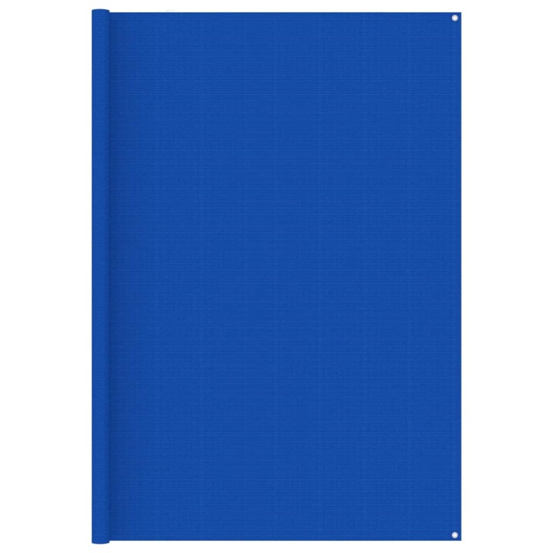 vidaXL Zeltteppich 250x250 cm Blau HDPE vidaXL Zeltteppich 250x250 cm Blau HDPE