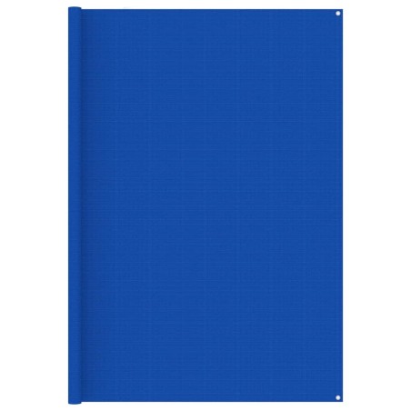 vidaXL Zeltteppich 250x250 cm Blau HDPE