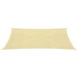 vidaXL Sonnensegel 160 g/m² Beige 4x4 m HDPE
