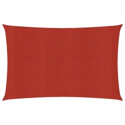 vidaXL Sonnensegel 160 g/m² Rot 2x5 m HDPE