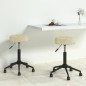 vidaXL Essstühle 2 Stk. Drehbar Creme Samt vidaXL Essstühle 2 Stk. Drehbar Creme Samt