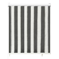 vidaXL Außenrollo 80x140 cm Anthrazit und Weiß Gestreift