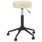 vidaXL Essstühle 2 Stk. Drehbar Creme Samt vidaXL Essstühle 2 Stk. Drehbar Creme Samt