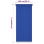 vidaXL Außenrollo 100x230 cm Blau HDPE vidaXL Außenrollo 100x230 cm Blau HDPE