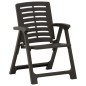 vidaXL 3-tlg. Bistro-Set Klappbar Kunststoff Grau vidaXL 3-tlg. Bistro-Set Klappbar Kunststoff Grau