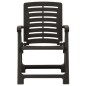 vidaXL 3-tlg. Bistro-Set Klappbar Kunststoff Grau vidaXL 3-tlg. Bistro-Set Klappbar Kunststoff Grau
