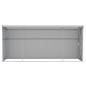 vidaXL Anbauschuppen Grau 118x382x178 cm Verzinkter Stahl vidaXL Anbauschuppen Grau 118x382x178 cm Verzinkter Stahl