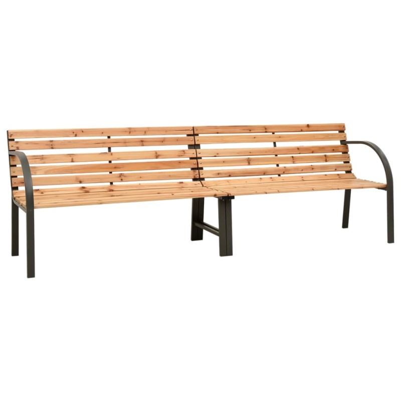 vidaXL Doppel-Gartenbank 241 cm Spießtanne Massivholz vidaXL Doppel-Gartenbank 241 cm Spießtanne Massivholz