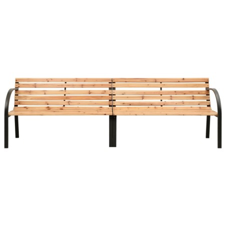 vidaXL Doppel-Gartenbank 241 cm Spießtanne Massivholz