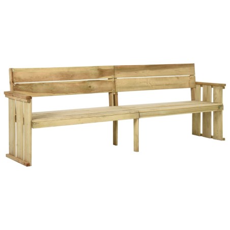 vidaXL Gartenbank 233 cm Kiefernholz Imprägniert