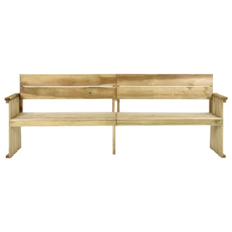 vidaXL Gartenbank 233 cm Kiefernholz Imprägniert
