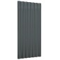 vidaXL Dachpaneele 12 Stk Pulverbeschichteter Stahl Anthrazit 80x36 cm vidaXL Dachpaneele 12 Stk Pulverbeschichteter Stahl Anthrazit 80x36 cm