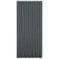 vidaXL Dachpaneele 12 Stk Pulverbeschichteter Stahl Anthrazit 80x36 cm vidaXL Dachpaneele 12 Stk Pulverbeschichteter Stahl Anthrazit 80x36 cm