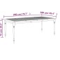 vidaXL Batavia-Tisch 200x100x75 cm Massivholz Teak vidaXL Batavia-Tisch 200x100x75 cm Massivholz Teak