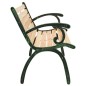vidaXL Gartenbank 116 cm Gusseisen und Massivholz Tanne vidaXL Gartenbank 116 cm Gusseisen und Massivholz Tanne