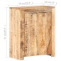 vidaXL Sideboard 59x33x75 cm Raues Mangoholz vidaXL Sideboard 59x33x75 cm Raues Mangoholz