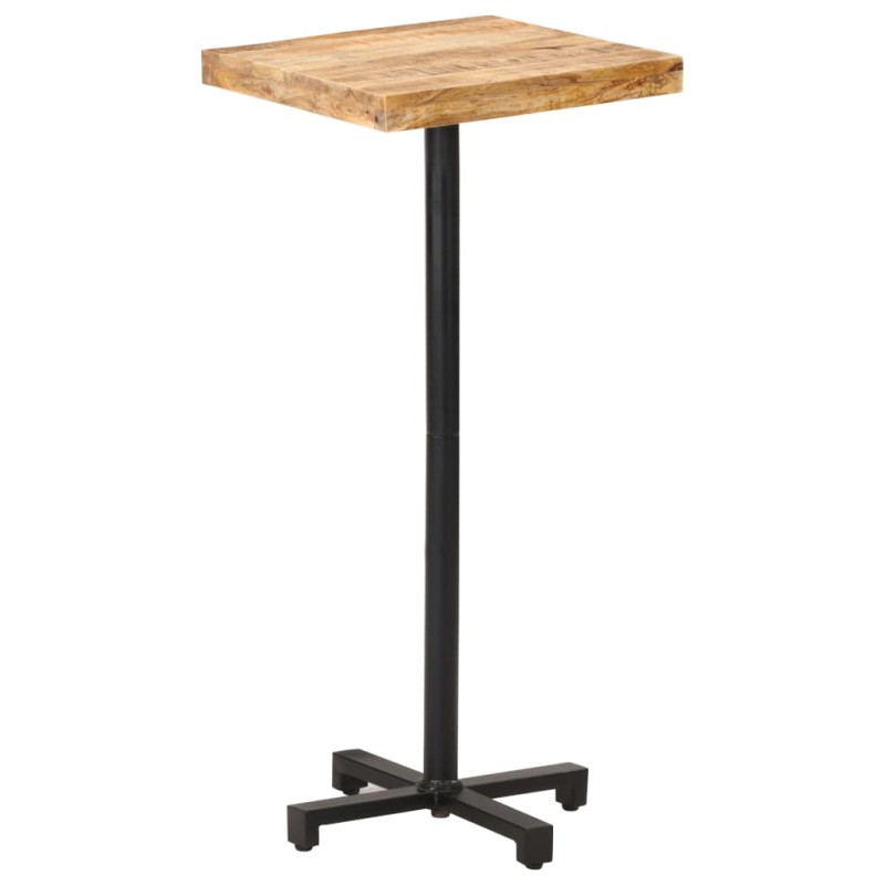 vidaXL Bartisch Quadratisch 50x50x110 cm Raues Mangoholz vidaXL Bartisch Quadratisch 50x50x110 cm Raues Mangoholz
