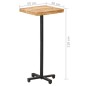 vidaXL Bartisch Quadratisch 50x50x110 cm Raues Mangoholz vidaXL Bartisch Quadratisch 50x50x110 cm Raues Mangoholz