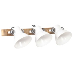 vidaXL Wandlampe Industriestil Weiß 65x25 cm E27