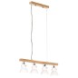 vidaXL Deckenlampe Industriestil Weiß E27 Mangoholz vidaXL Deckenlampe Industriestil Weiß E27 Mangoholz