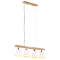 vidaXL Deckenlampe Industriestil Weiß E27 Mangoholz vidaXL Deckenlampe Industriestil Weiß E27 Mangoholz