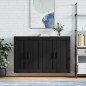 Wandschränke 2 Stk. Schwarz Holzwerkstoff Wandschränke 2 Stk. Schwarz Holzwerkstoff