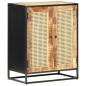 vidaXL Sideboard 60x35x75 cm Raues Mangoholz und Wiener Geflecht vidaXL Sideboard 60x35x75 cm Raues Mangoholz und Wiener Geflecht