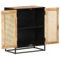 vidaXL Sideboard 60x35x75 cm Raues Mangoholz und Wiener Geflecht vidaXL Sideboard 60x35x75 cm Raues Mangoholz und Wiener Geflecht