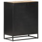 vidaXL Sideboard 60x35x75 cm Raues Mangoholz und Wiener Geflecht vidaXL Sideboard 60x35x75 cm Raues Mangoholz und Wiener Geflecht