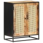 vidaXL Sideboard 60x35x75 cm Raues Mangoholz und Wiener Geflecht vidaXL Sideboard 60x35x75 cm Raues Mangoholz und Wiener Geflecht