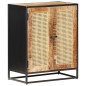 vidaXL Sideboard 60x35x75 cm Raues Mangoholz und Wiener Geflecht vidaXL Sideboard 60x35x75 cm Raues Mangoholz und Wiener Geflecht