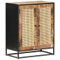 vidaXL Sideboard 60x35x75 cm Raues Mangoholz und Wiener Geflecht vidaXL Sideboard 60x35x75 cm Raues Mangoholz und Wiener Geflecht