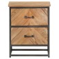 vidaXL Nachttisch 40x30x50 cm Akazie Massivholz vidaXL Nachttisch 40x30x50 cm Akazie Massivholz