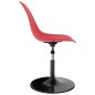 vidaXL Drehbare Esszimmerstühle 2 Stk. Rot PP vidaXL Drehbare Esszimmerstühle 2 Stk. Rot PP