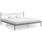vidaXL Bettgestell Grau Metall 200x200 cm vidaXL Bettgestell Grau Metall 200x200 cm