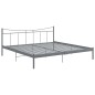 vidaXL Bettgestell Grau Metall 200x200 cm vidaXL Bettgestell Grau Metall 200x200 cm