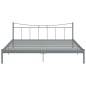 vidaXL Bettgestell Grau Metall 200x200 cm vidaXL Bettgestell Grau Metall 200x200 cm