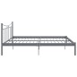 vidaXL Bettgestell Grau Metall 200x200 cm vidaXL Bettgestell Grau Metall 200x200 cm