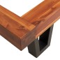 vidaXL Massivholzbett mit Baumkante Akazie 120 cm vidaXL Massivholzbett mit Baumkante Akazie 120 cm