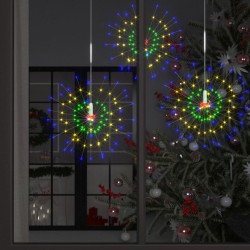 vidaXL Feuerwerk-Lichter 4 Stk. Weihnachtsdeko Mehrfarbig 20cm 560LEDs