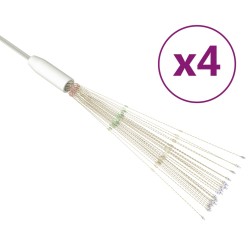 vidaXL Feuerwerk-Lichter 4 Stk. Weihnachtsdeko Mehrfarbig 20cm 560LEDs