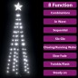 vidaXL Weihnachtsbaum Kegelform Kaltweiß 70 LEDs Dekoration 50x120 cm vidaXL Weihnachtsbaum Kegelform Kaltweiß 70 LEDs Dekoration 50x120 cm