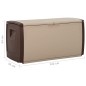 vidaXL Aufbewahrungsbox Beige und Braun 122x56x63 cm vidaXL Aufbewahrungsbox Beige und Braun 122x56x63 cm
