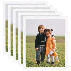 vidaXL Bilderrahmen Collage 5 Stk. für Wand Tisch Weiß 50x60 cm MDF