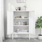 vidaXL Highboard Weiß 80x35x135 cm Stahl vidaXL Highboard Weiß 80x35x135 cm Stahl